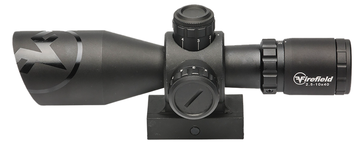 Firefield Barrage 2.5-10x40mm Illuminated Red/Green Mil-Dot Reticle Riflescope - Matte Black — view 2