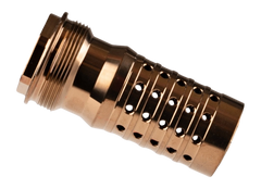 Q Cherry Bomb XL RearEnd M18x1.5 Muzzle Brake .338/8.6 BLK — view 2