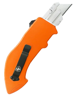 Templar Knife Squire Utility OTF Razor Plain Orange Anodized 5.38" Aluminum Handle — view 2