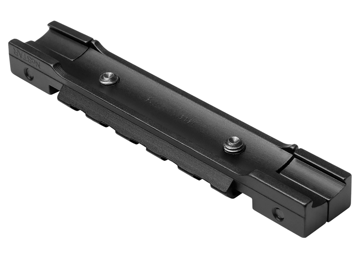 NcSTAR MAD38PS 3/8 Dovetail to Picatinny Adapter Short 3.75" Black Anodized Aluminum — view 2