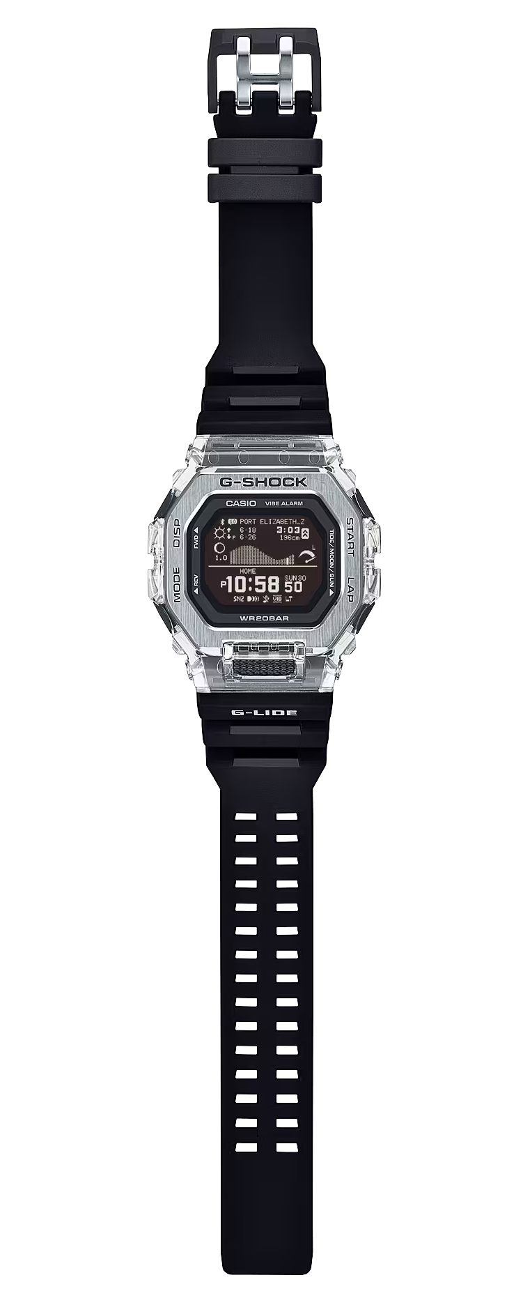 G-Shock G-LIDE GBX-100S-1CR Digital Surf Watch Black Resin 200M — view 2