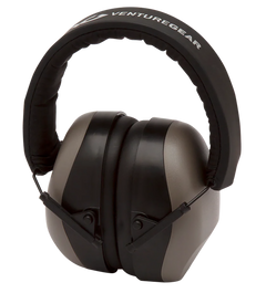 Pyramex Venture Gear V80 Muff 26 dB Over the Head Earmuffs w/32 dB Foam Earplugs - Orange/Gray/Black — view 2
