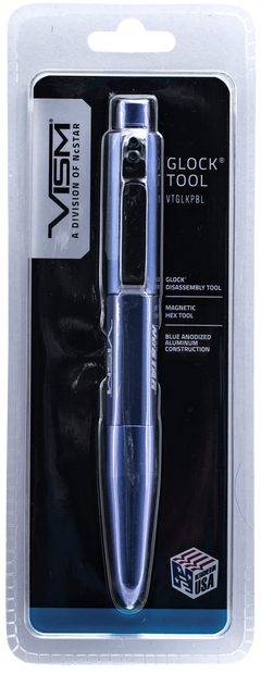 NcSTAR VTGLKPBL Glock Disassembly Pocket Tool Blue 3.40" Aluminum — view 3
