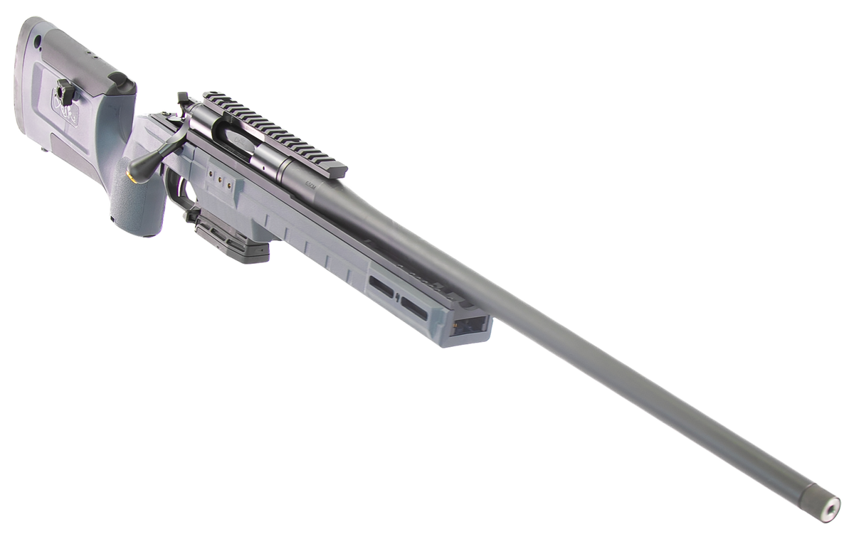 LaRue Tactical Siete 6.5 Creedmoor 23" Threaded Barrel Bolt-Action Rifle - Gray KRG Bravo — view 3