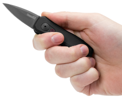 Kershaw Launch 4 1.9" Folding Spear Point Plain Black DLC CPM-154 Automatic Knife — view 3