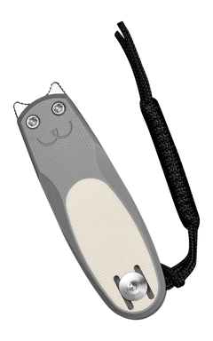 Civivi Knives Purr 1.83" Folding Reverse Tanto Plain Nitro-V Satin - Gray/Ivory G10 Handle — view 3