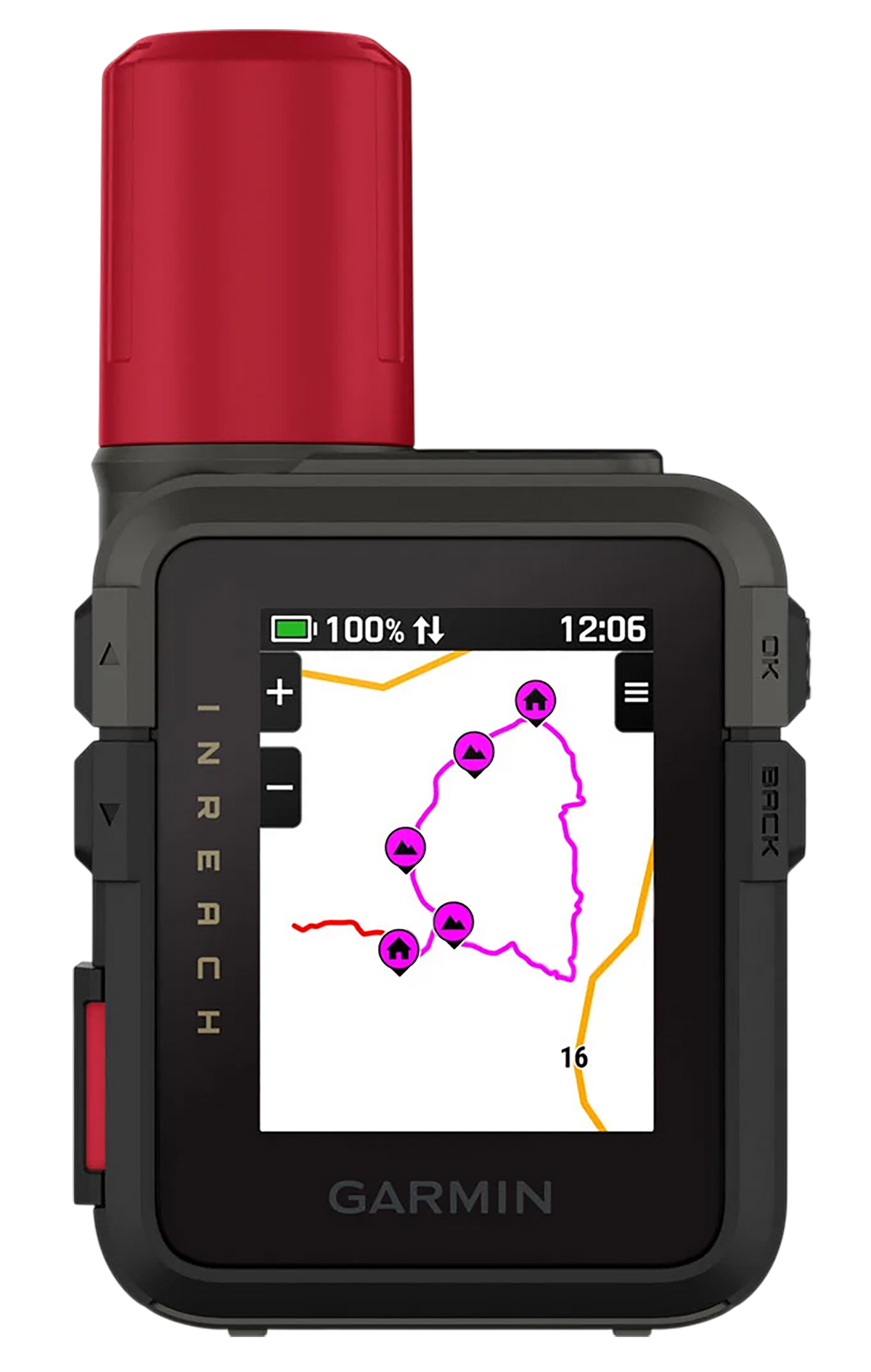 Garmin inReach Mini 3 Plus Black/Red Compact Satellite Communicator — view 3