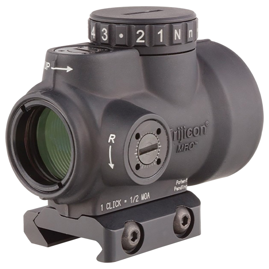 Trijicon MRO 1x25mm 2 MOA Red Dot Sight w/ Low Mount - Matte Black — view 3