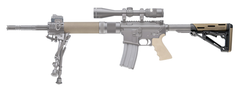 Hogue OverMolded Collapsible Buttstock AR-15/M16/M4 Mil-Spec FDE — view 3