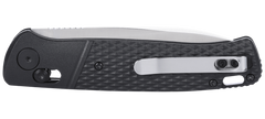 Columbia River Counterpart 3.38" Folding Drop Point Plain Black Oxide 12C27 SS Black GRN Knife — view 3