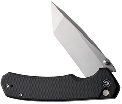 Civivi Knives Brazen 3.46" Folding Tanto Plain D2 Stonewashed - Black G10 Handle — view 3