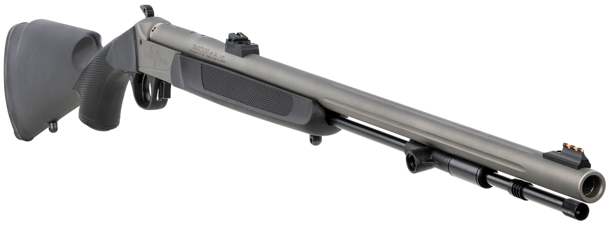 Traditions Pursuit XT 50 Cal 209 Primer 26" Stainless Cerakote Black Synthetic Stock Single Shot Muzzleloader — view 3