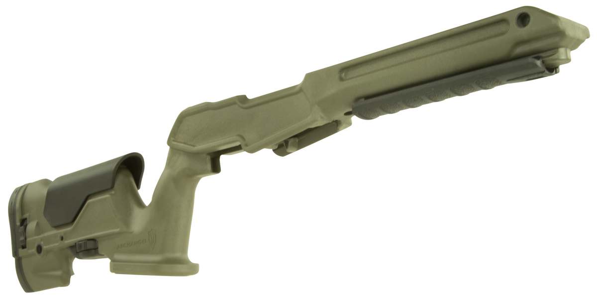 Archangel AAP1022OD Precision Stock OD Green Synthetic Fixed Adjustable Cheek Riser for Ruger 10/22 — view 3