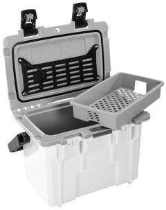 Pelican 14QT Personal Cooler 14 Qt White/Gray - Press & Pull Latch — view 3