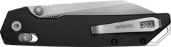 Kershaw 2038R Iridium 3.4" Folding Reverse Tanto Plain Stonewashed D2 - Black Anodized Aluminum Handle — view 3