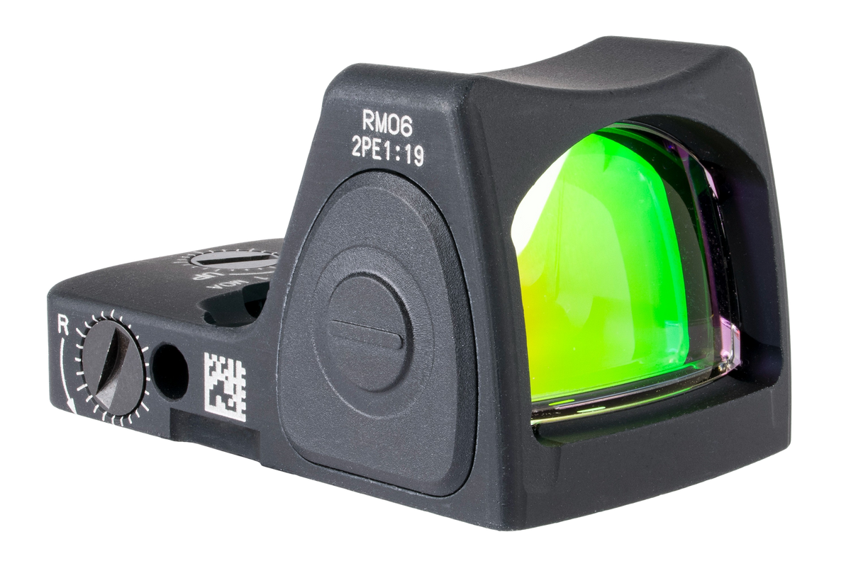 Trijicon RMR Type 2 RM06 1x 3.25 MOA Red Dot Sight - Matte Black - M17 / M18 Mount with Integrated Iron Sights — view 3