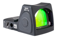 Trijicon RMR Type 2 RM06 1x 3.25 MOA Red Dot Sight - Matte Black - M17 / M18 Mount with Integrated Iron Sights — view 3