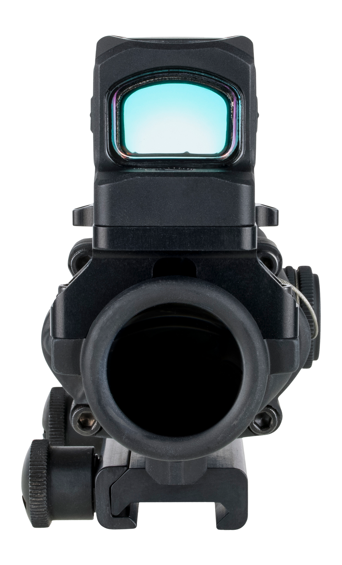 Trijicon 100813 ACOG 4x32mm Red Chevron .223/5.56 BDC Riflescope w/RCR 3.25 MOA Red Dot - Matte Black — view 3
