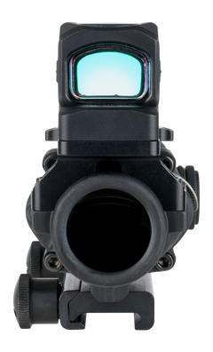 Trijicon 100813 ACOG 4x32mm Red Chevron .223/5.56 BDC Riflescope w/RCR 3.25 MOA Red Dot - Matte Black — view 3