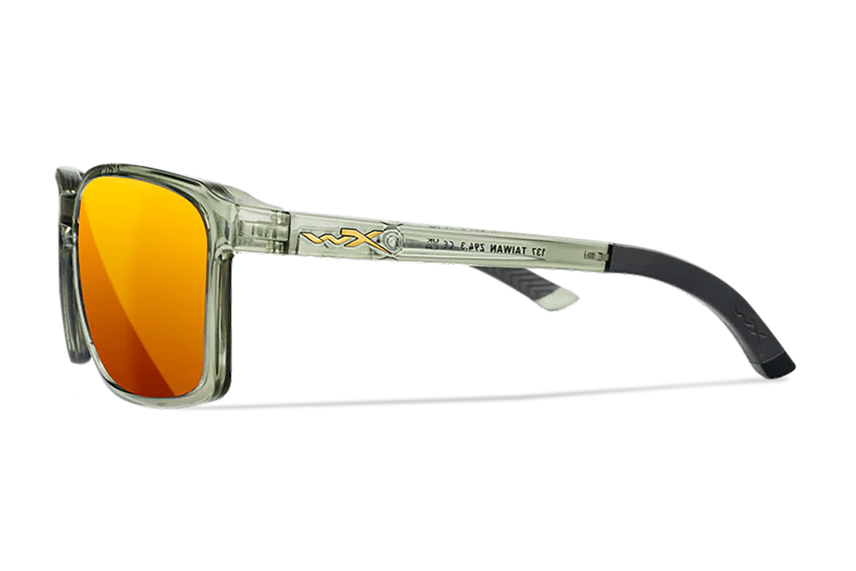 Wiley X Alfa M/L Bronze Mirror Lens Gloss Crystal Light Olive Frame — view 3