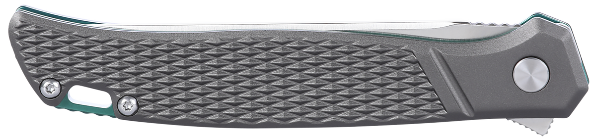 Columbia River CRKT K440XXP SCAR 3.30" Folding Plain Satin D2 Steel Gray Textured Aluminum — view 3