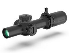 Swampfox Optics Tomahawk II 1-6x 24mm 30mm Tube SFP LPVO Riflescope - Bright Fiber Optic Red Reticle — view 3