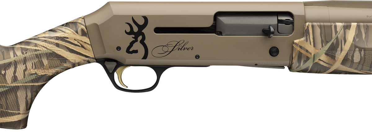 Browning Silver Field 12 Gauge 3.5" 28" 4-Rd Semi-Auto Shotgun - Mossy Oak Shadow Grass FDE — view 3
