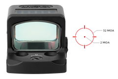 Holosun EPS-RD-MRS 1x 0.63" x 0.91" 2 MOA Red Dot/32 MOA Circle Enclosed Pistol Sight - Black Anodized — view 3