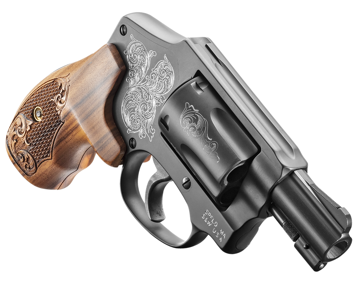 Smith & Wesson Model 442 Engraved .38 Special +P 1.88" 5-Shot DAO J-Frame Revolver — view 3