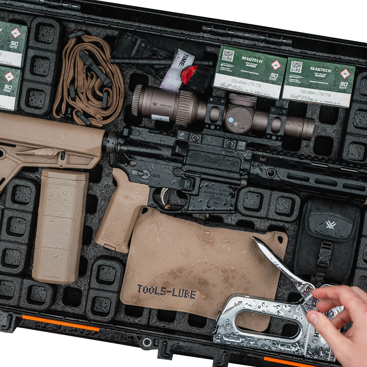 Magpul Industries DAKA Grid Organizer Black Polypropylene for Pelican V730 Rifle Case — view 3