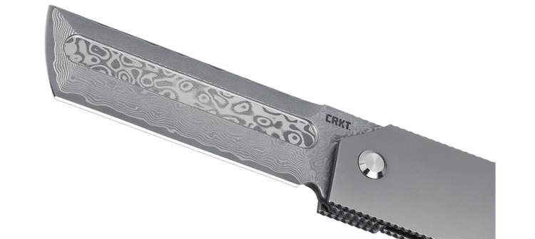Columbia River CRKT 5930 Ancestor 3.60" Folding Tanto Plain Satin D2 Steel Black/Brown G10 — view 3