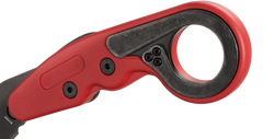 Columbia River Provoke 4041R 2.47" Folding Hawkbill Plain Black Stonewashed 1.4116 SS Red Grivory Handle — view 3