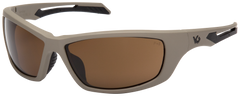 Pyramex Howitzer Safety Glasses Bronze Anti-Fog Lens Tan Frame — view 3