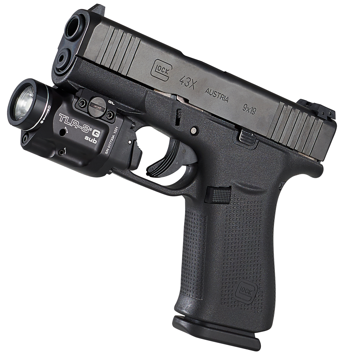 Streamlight TLR-8 G Sub 500 Lumens Weapon Light w/ Green Laser - Glock 43X MOS/48 MOS & Rail — view 3