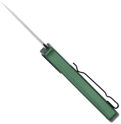 CobraTec 952 1.75" OTF Dagger Plain D2 Steel Stonewashed OD Green Aluminum Handle — view 3