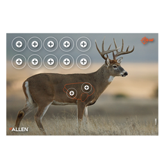 EZ-Aim Whitetail Deer Four Color Paper Hanging Target 23" x 35" 2 Pack — view 3