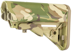 B5 Systems Enhanced SOPMOD AR-15/M4 MultiCam Collapsible Stock - Mil-Spec Tube Not Included — view 3