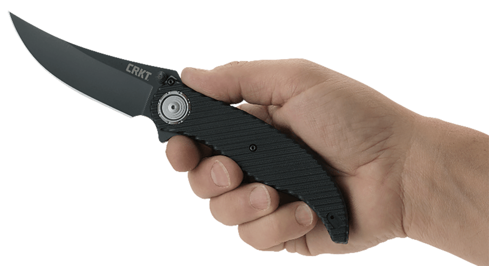 Columbia River 2640 Clever Girl 4.1" Folding Plain D2 Black Powder Coat G10 Handle Knife — view 3