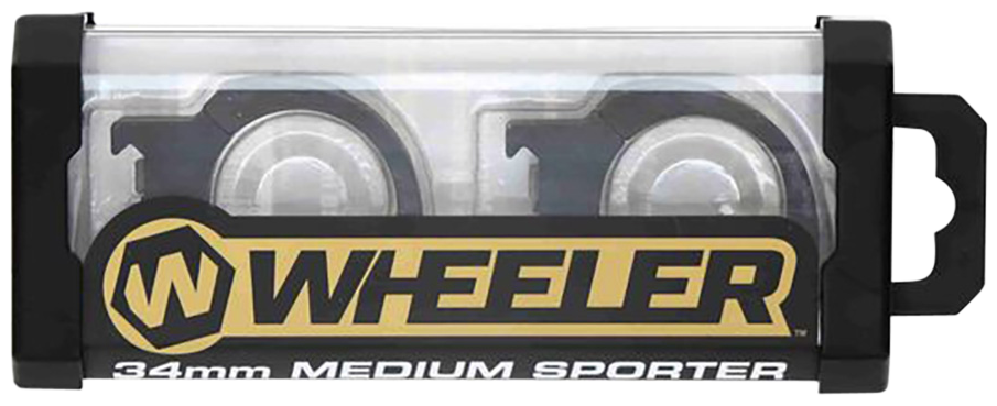 Wheeler Sporter Scope Rings 34mm Medium Black Bi-Weaver — view 3