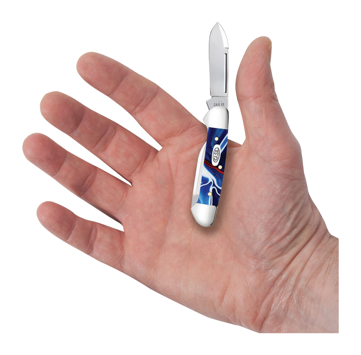 Case Baby Butterbean 11228 Patriotic Kirinite 2.75" Tru-Sharp SS Spear/Pen Pocket Knife — view 3