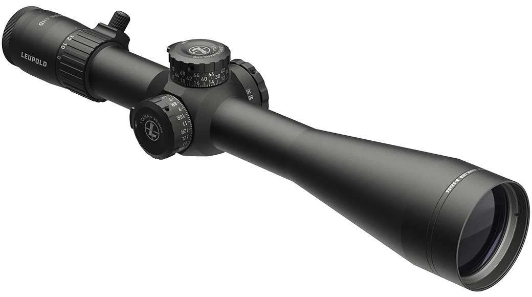 Leupold Mark 4HD 8-32x56mm 34mm Tube FFP PR2-MOA Side Focus Matte Black Rifle Scope — view 3