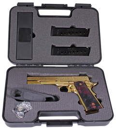 Iver Johnson Noble Eagle EX Gen2 45 ACP 5" 8+1 Semi-Auto Pistol - Gold PVD/Exotic Wood — view 3