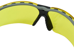 Radians CSB10541CS Ballistic Shooting Glasses Amber Lens Black Frame - Telescoping Temples — view 3