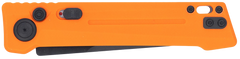 CobraTec Knives Inferno 3.5" OTF Tanto Plain Black TiCN D2 Steel Blade 4.75" Blaze Orange Textured Handle — view 3