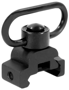Aim Sports MT030 Sling Rail Mount 1.41" Quick Detach Push Button Black Anodized Aluminum Picatinny/Weaver - Short — view 3