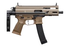 Grand Power Stribog SP9A3S 9mm Luger 5.5" 30+1 Semi-Auto Pistol w/ Tailhook Brace - Flat Dark Earth — view 3