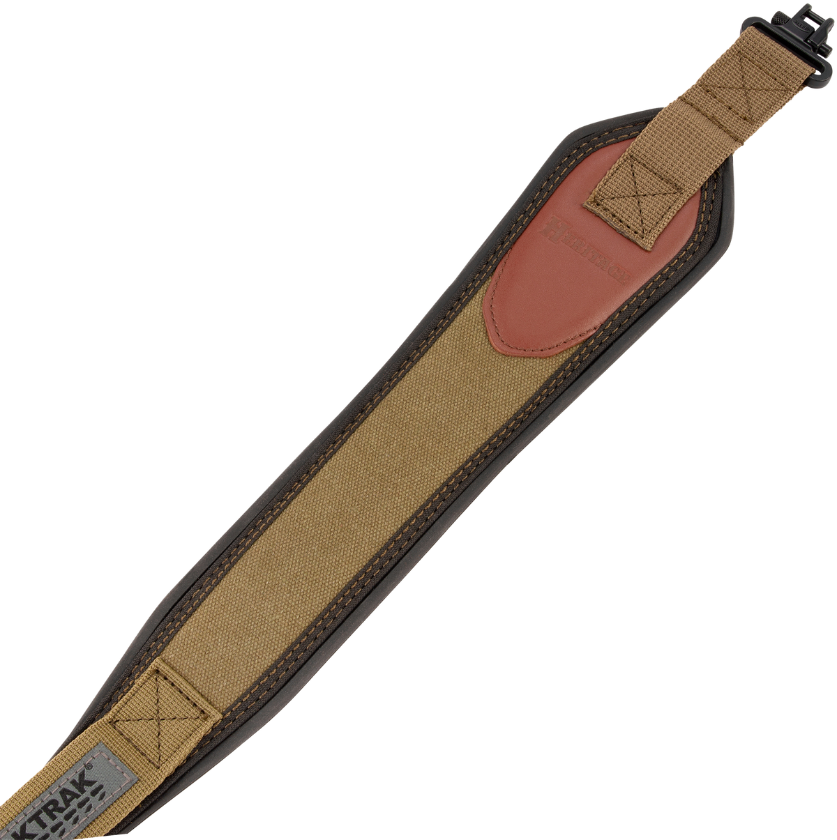 Heritage Cases 8110 Long Gun Sling Olive Canvas w/Leather Trim 33"-46" OAL — view 3