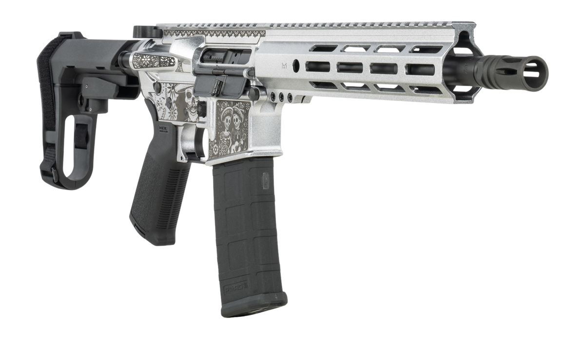 Shark Coast Tactical Day of the Dead 5.56 NATO 10.50" 30+1 Semi-Auto AR Pistol — view 3
