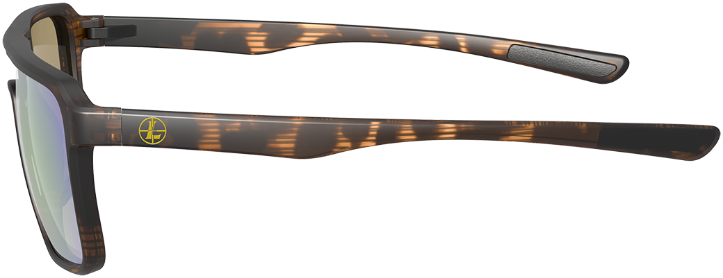 Leupold Bridger Matte Tortoise Emerald Mirror Polarized Sunglasses — view 3