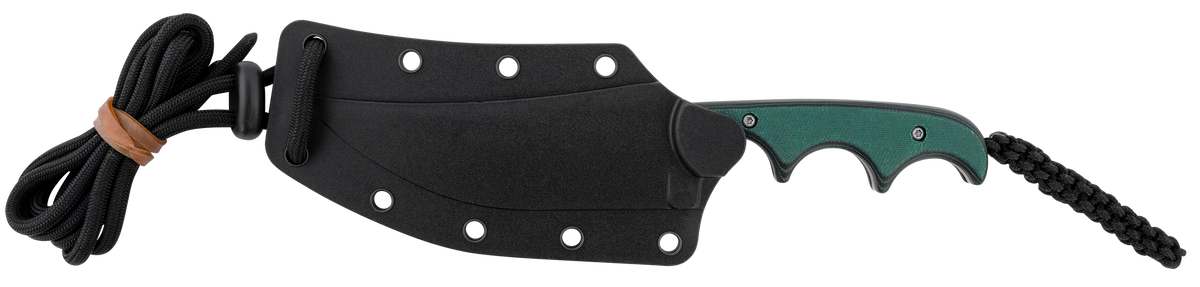 Columbia River CRKT 2394 Minimalist Katana 3.56" Fixed Plain Bead Blasted 8Cr13MoV SS Green Resin Fiber Handle — view 3